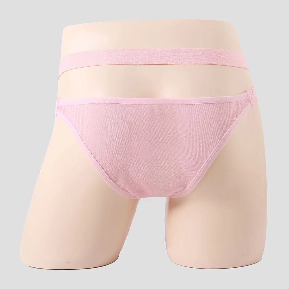 Men Lace Thin Mesh Sheer Briefs Gay U Convex Pouch G String Japanese Thongs Low Rise Underwear Very Hot Lingerie Men's Clothing