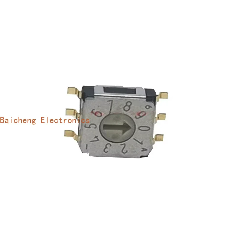 10PCS Encoder SA-7030TB digital switch 0-9 surface mount pin 3:3 gear shift dial code