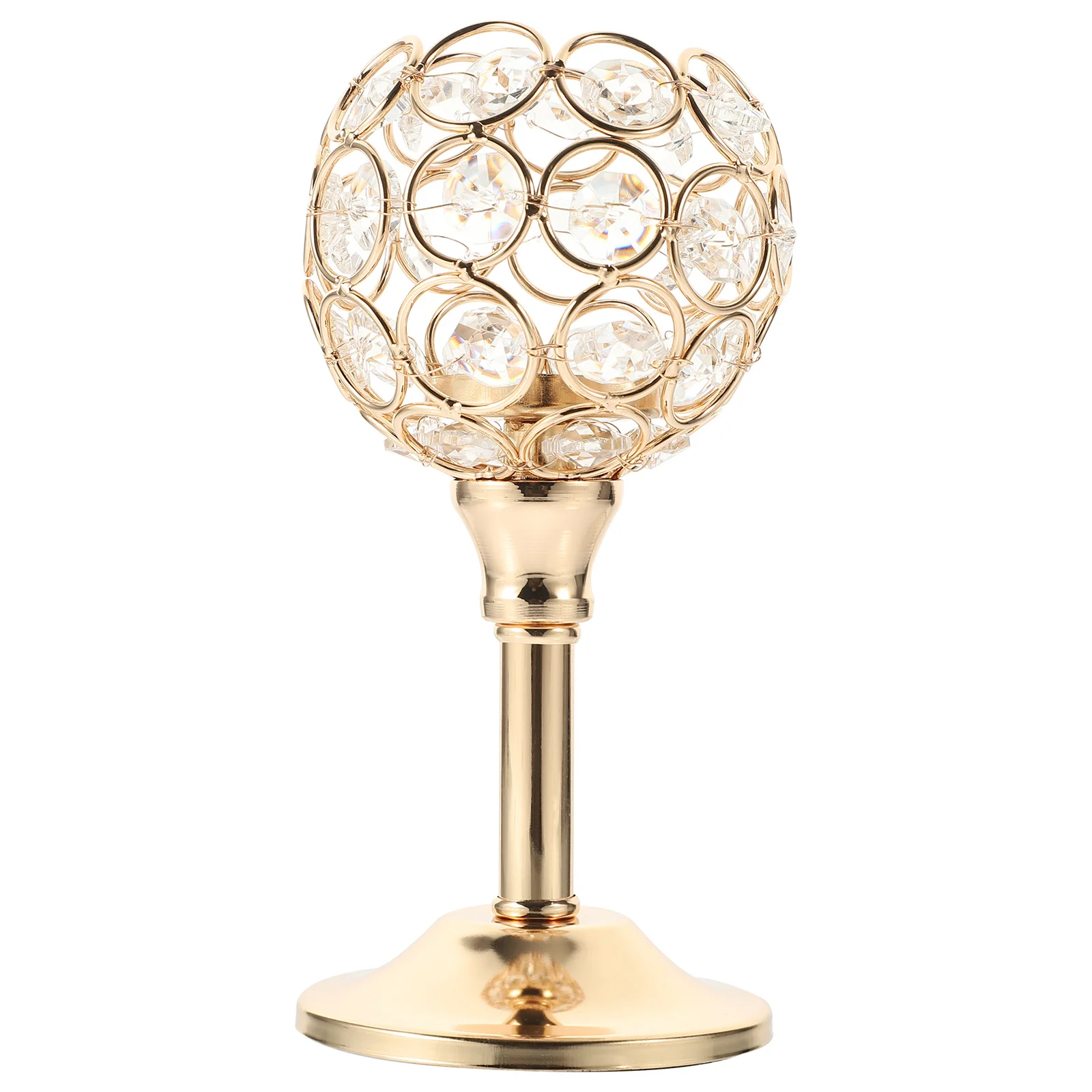 

Mini Crystal Holder Vintage Taper Candlestick Decorative Stand For Table Centerpiece Home Wedding Party Pillar