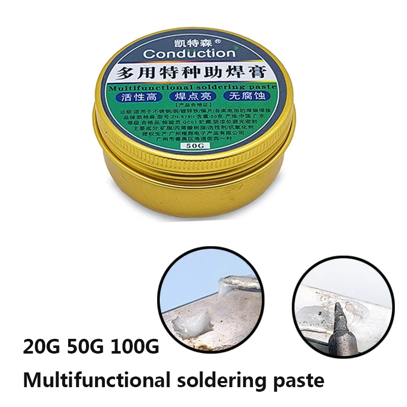 Lead Free Strong Rosin Flux 18650 battery Stainless Steel Aluminum copper Tin Metal Welding Oil For Electronic Part Solder Paste