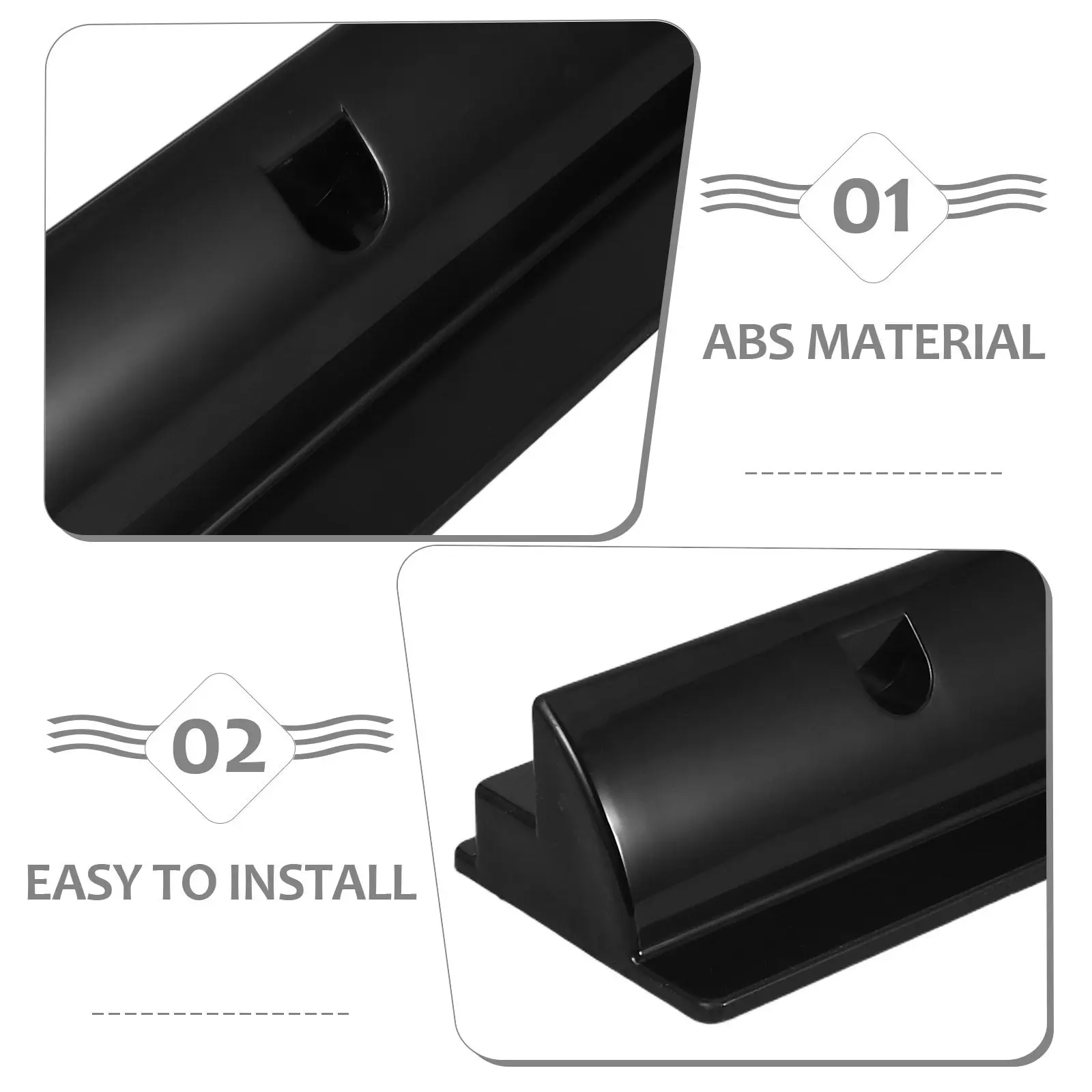 2Pcs ABS Solar Panel Mounting Rack High Frequency Insulation Performance No Roof Leaks Easy Installation for Rv Boat