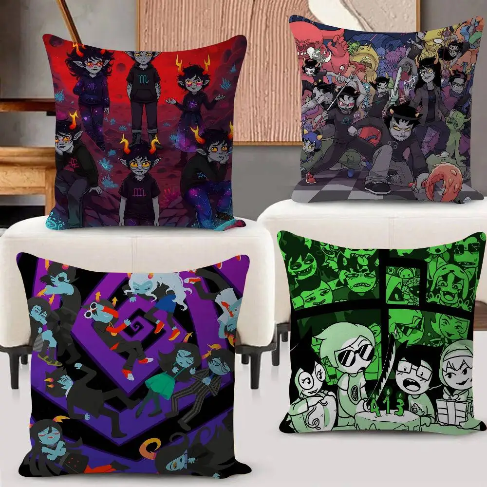 

Popular Internet Anime H-Homestuck Pillowcase Toon Gift Cushion Cover Bedroom Home Sofa Chair Seat Decor Pillow Case