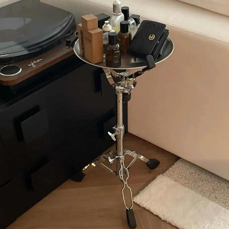 Punk Style Metal Table Creative Height Adjustable Coffee Table Stainless Steel Light Luxury Art Living Room Furniture Side Table