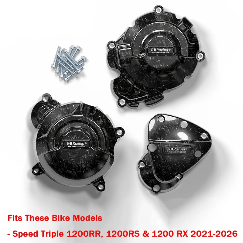 NEW 1200 RX accesorios para moto Speed Triple 1200RR Motorräder carenados 1200RS Secondary Engine Cover Set 2021-2026 image 3