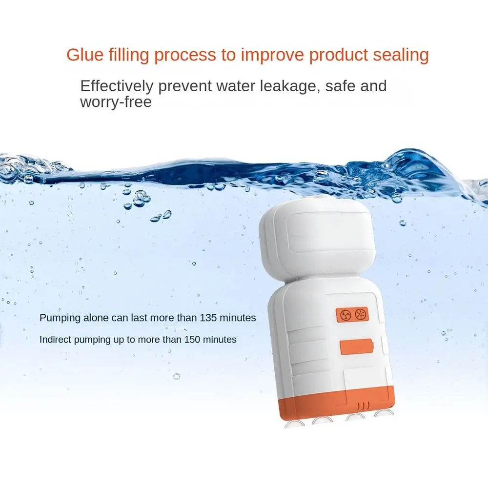

Rechargeable Camping Shower with Emergency Lighting Waterproof Outdoor Electric Shower Head ABS Durable Handheld Shower Pump