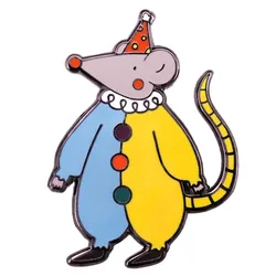 Clown Rat Enamel Pin Clown And Rat Mashup Badge Creative Jewelry Decoration