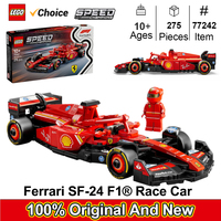 LEGO 77242 Speed Champions Ferrari SF-24 F1 Race Car Toys - Building Sets for Kids, Ferrari F1 Model Car Kits for Display275PCS