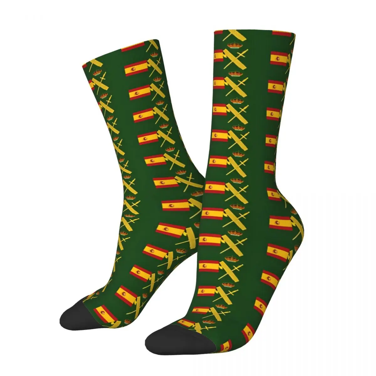 Flagge von Spanien Socken männliche Herren Frauen Herbst Strümpfe Harajuku