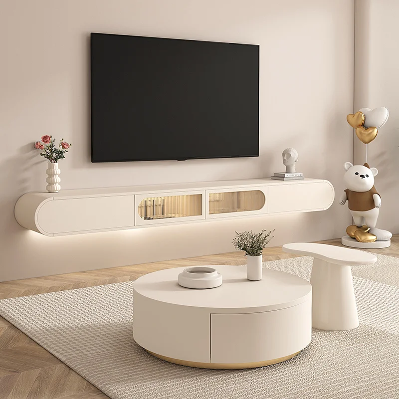 

Hanging TV Cabinet Simple Modern Living Room Household Small Apartment Bedroom Hanging Coffee Table TV Cabinet Combination