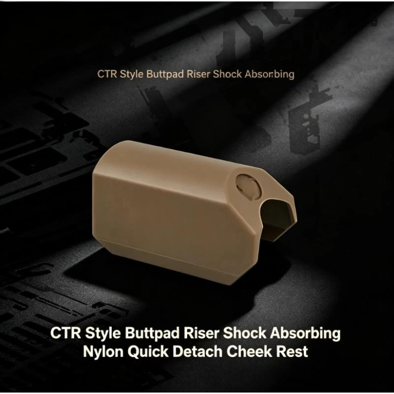 

CTR Style Cheek Rest Pad Shock Absorbent Nylon Quick Release Riser Pad for AR15 M4 Outdoor Leisure Accessories