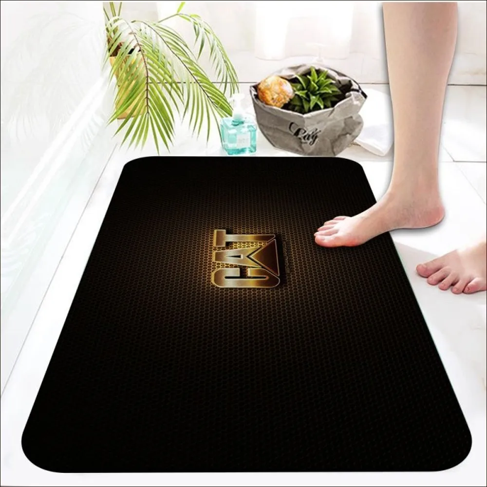 C-Caterpillar logo Floor Mat Room Mats Non-Slip Laundry Room Mat Laundry Decor Balcony Child Living Room Household Carpets