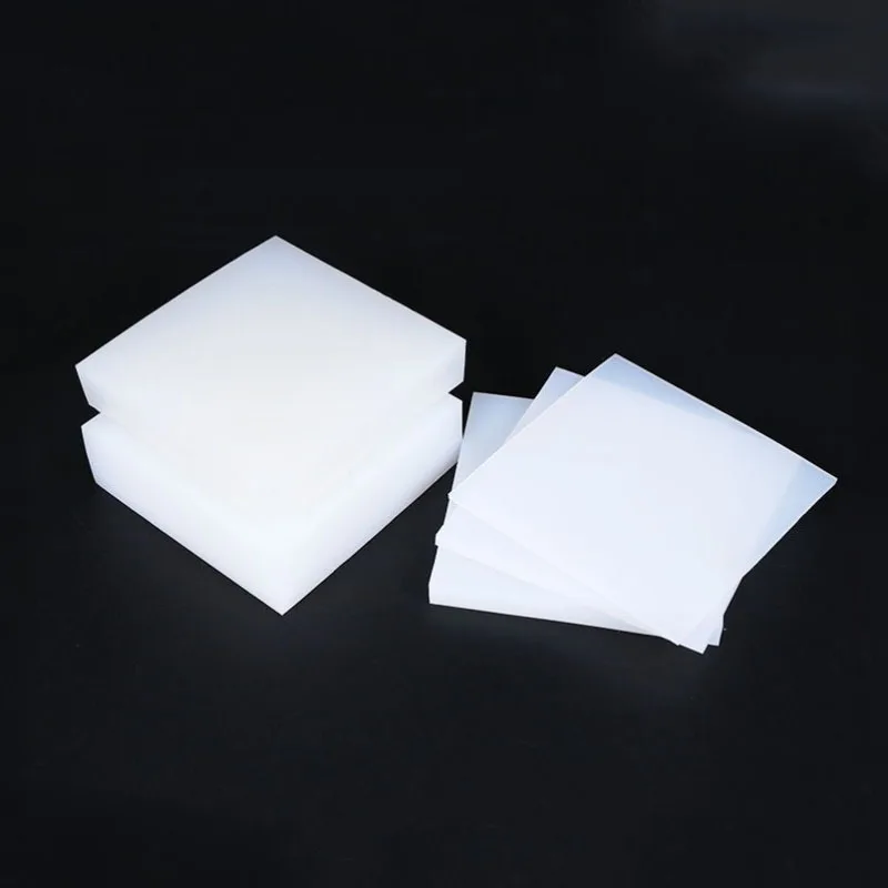 1PCS สแควร์สีขาวยางซิลิโคนแผ่น Pad Shock Pad เบาะ100X100Mm 150X150Mm 200X200มม.300X300mm หนา = 1-50มม.