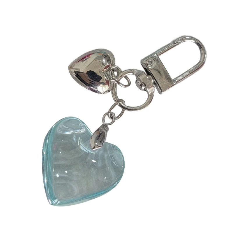 Handmade Jewelry Beautiful Heart Key Rings Fashion Heart Keychain Love Key Rings Bag Pendant Suitable for Any Occasion