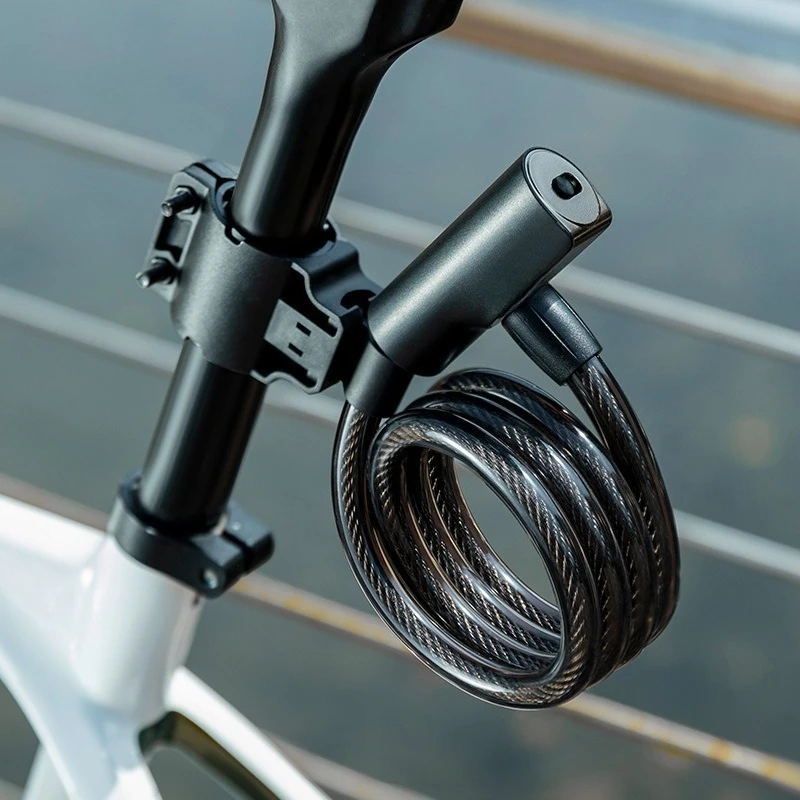 

Cable Lock Bicycle Lock Ring Anti-theft Mountain Road Bike Electric Vehicle Portable Cycling Household