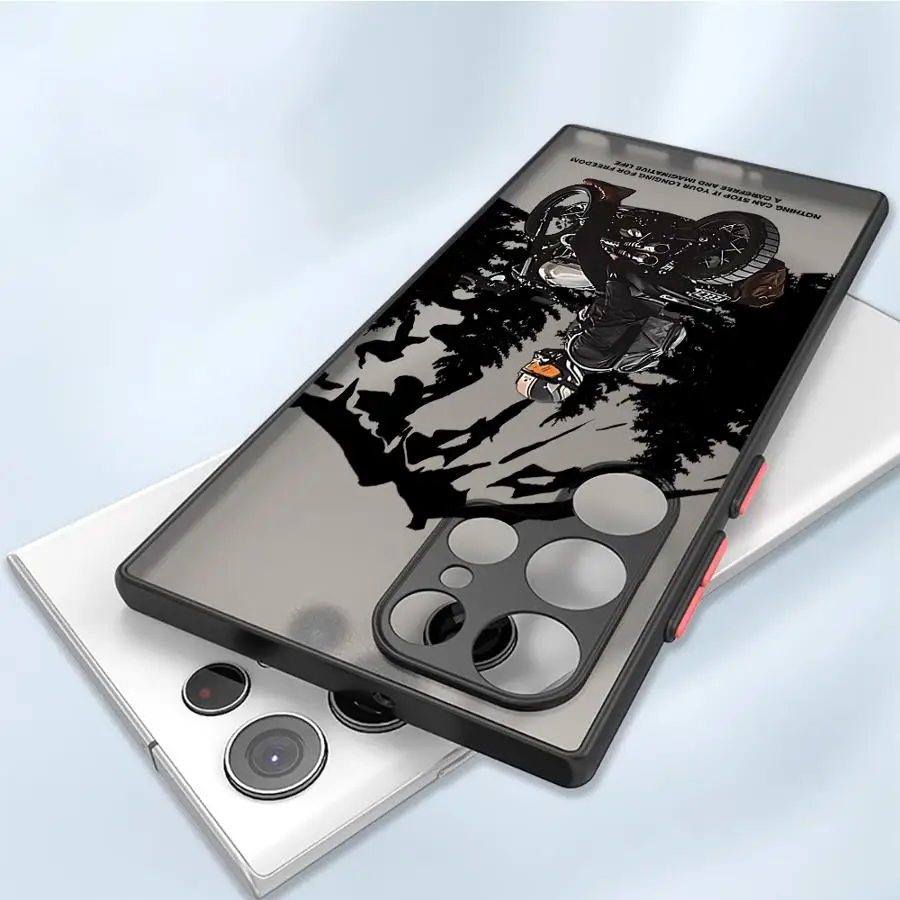 حافظة لهاتف سامسونج جالاكسي S8 S9 S21 FE S24 نوت 20 10 S23 Ultra S20 S22 Plus S25 غطاء ناعم تريند لركوب الدراجات عرض خلفي رائع #1