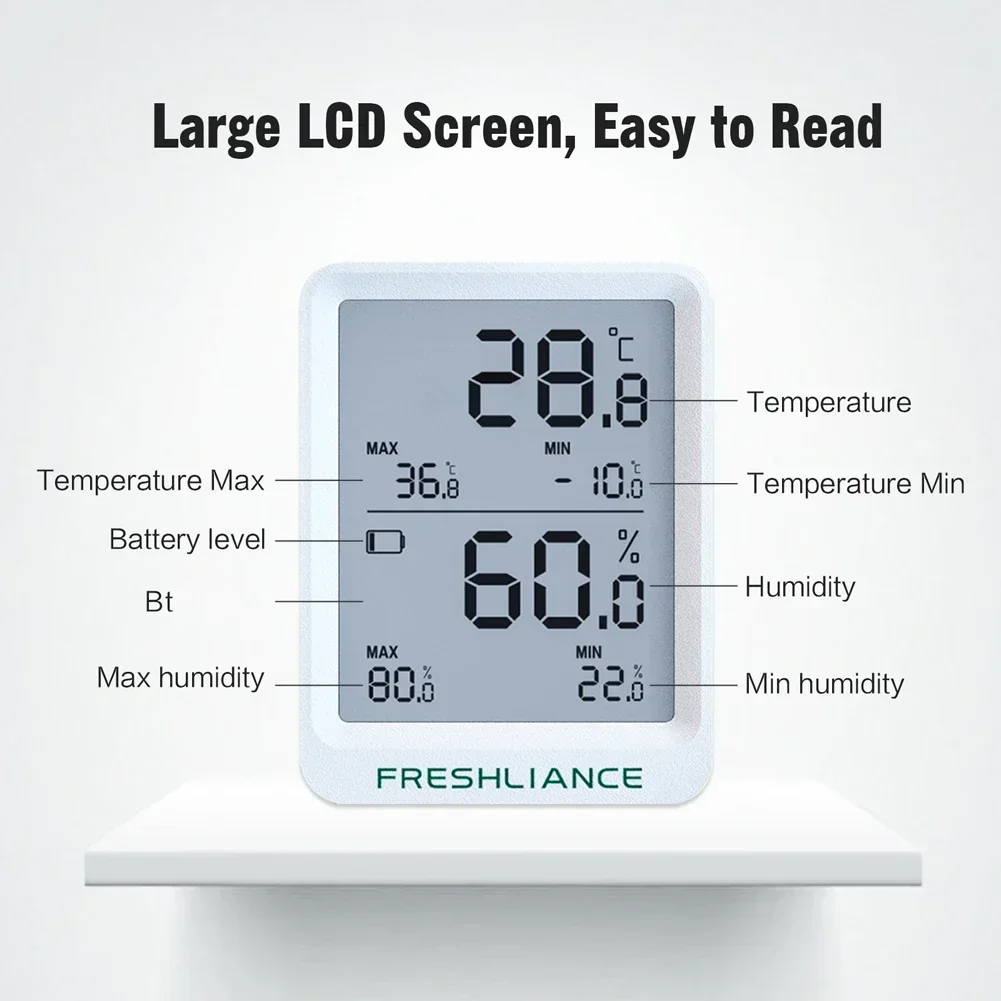 BT Temperature Humidity Recorder Fruit Cold Storage Coldchain Transportation Temperature Logger APP Control 65000 Data Storage