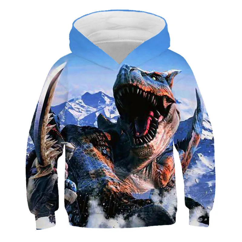 Hoodies Films Jurassic Park 3d Print Animal dinosaurs Sweatshirts Boys Girls Unisex Hooded Fashion Sweatshirts kids Coat Clothes