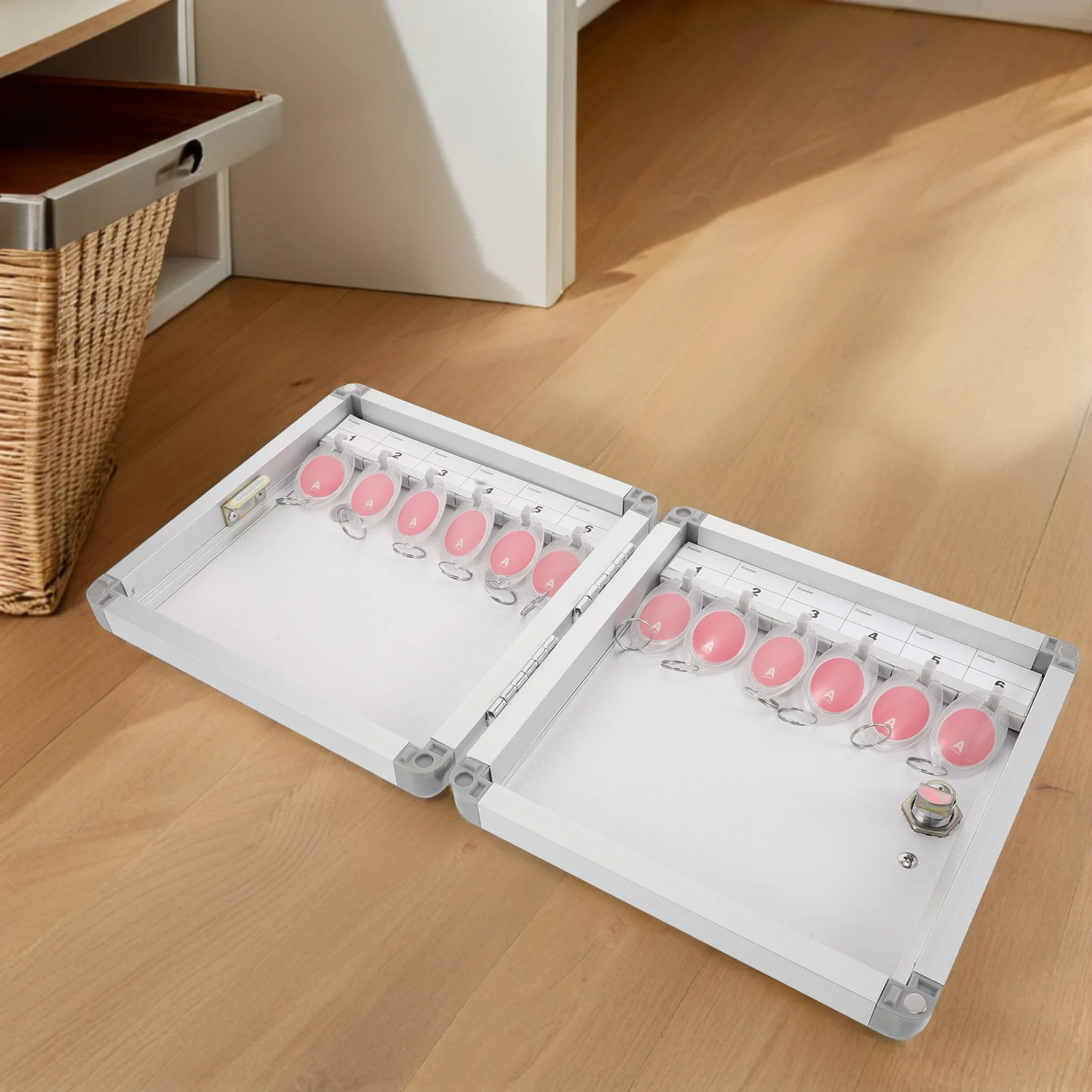 

Wall Mounted Key Lock Box Heavy Duty Metal Key Cabinet Antitheft Organizer Ideal for Hotels Warehouses Offices Secure Storage