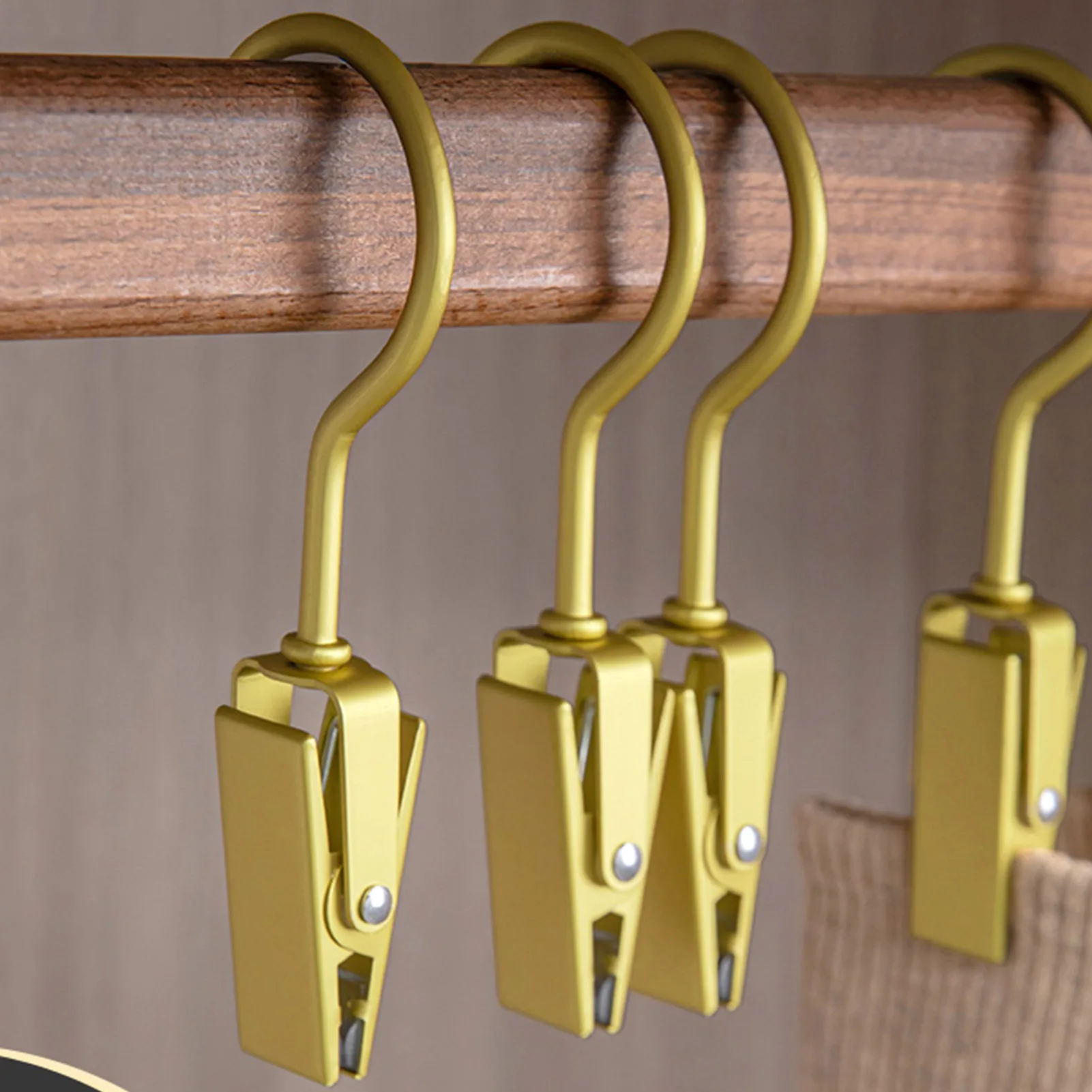 1/5/6pcs Househood Metal Hook Clips Hanging Curtain Hooks Bulldog Clips for Hanging Tablecloth Towel Clips Home Storage Supplies