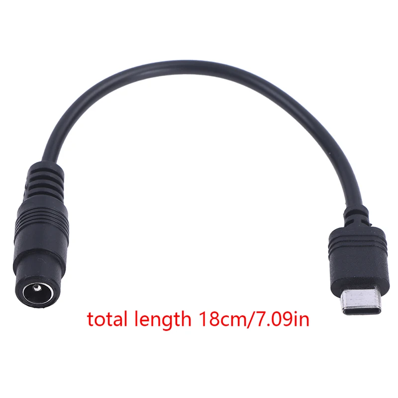 1pc DC Type-c Female To 5.5*2.1 Female Cables 5521 Power Jack DC Power Conector 5.5x2.1 Adapter USB Type C Converter