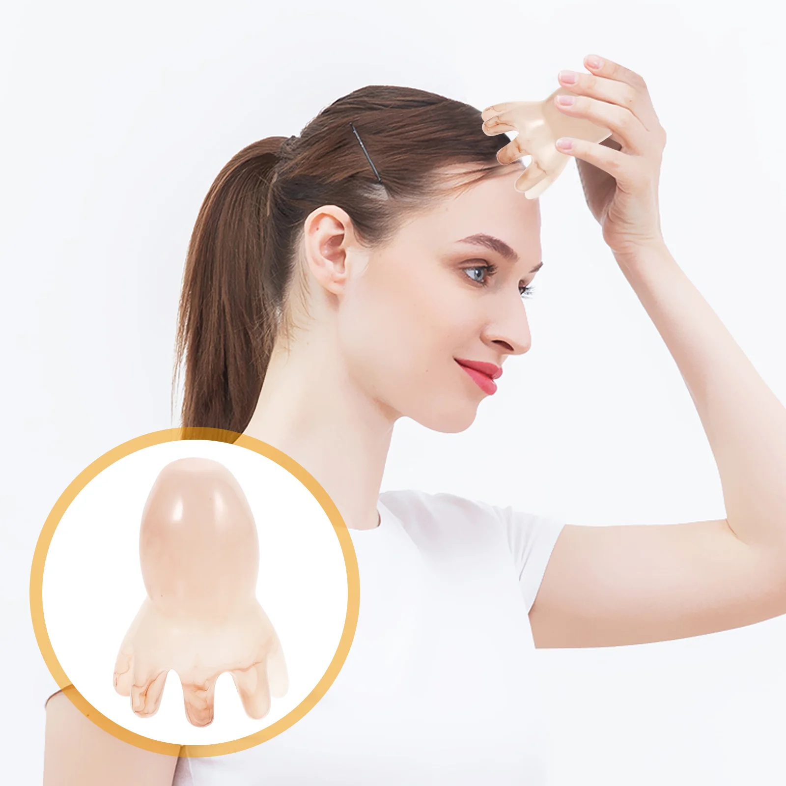 

Массажная расческа с широкими зубьями, толстая смола, портативная расческа-массажер для кожи головы, прочный удобный распутыватель волос, инструмент для ухода за кожей головы, не статический