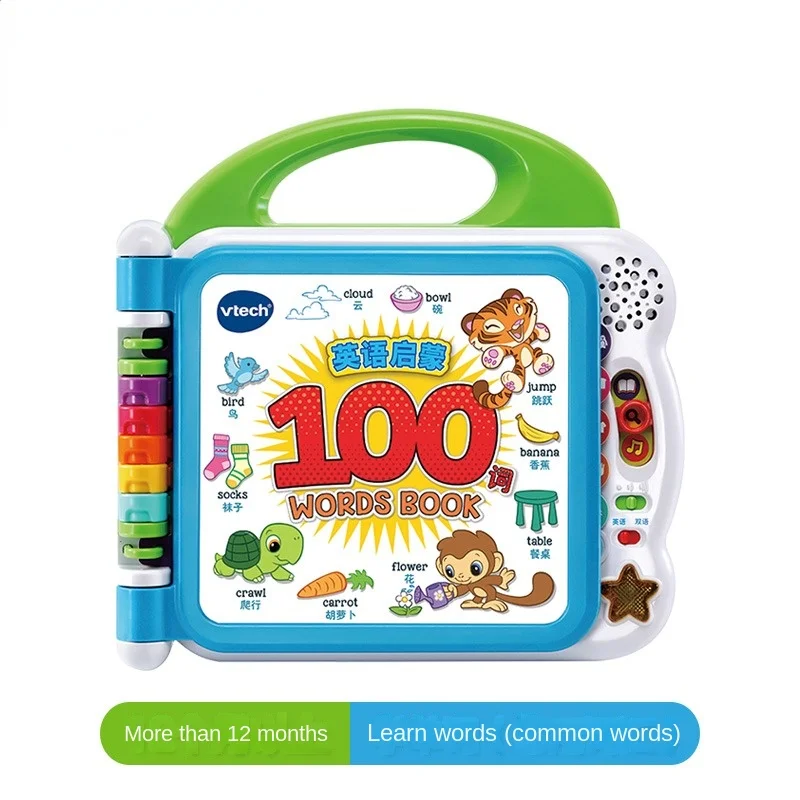 VTech English Enlightenment 100-słowa maszyna do wczesnej nauki Zabawki do czytania punktów Baby Point Reading Machine Dzieci AudioBooks