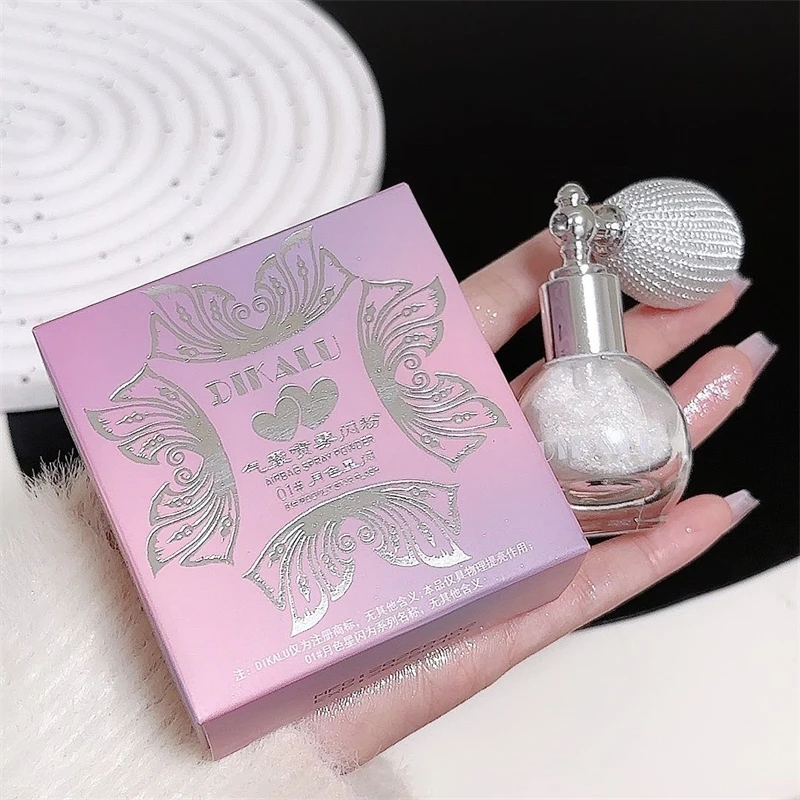 DIKALU Spray corporal de alto brilho Spray de pó flash corporal dourado de alto brilho para atingir flash multiuso