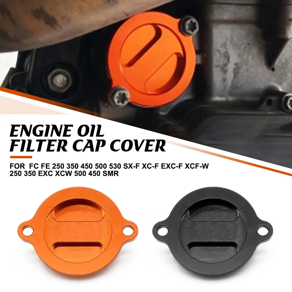 

For Husqvarna FC FE 250 350 450 500 530 SX-F XC-F EXC-F XCF-W 250 350 EXC XCW 500 450 SMR CNC Engine Oil Filter Cap Cover Plug