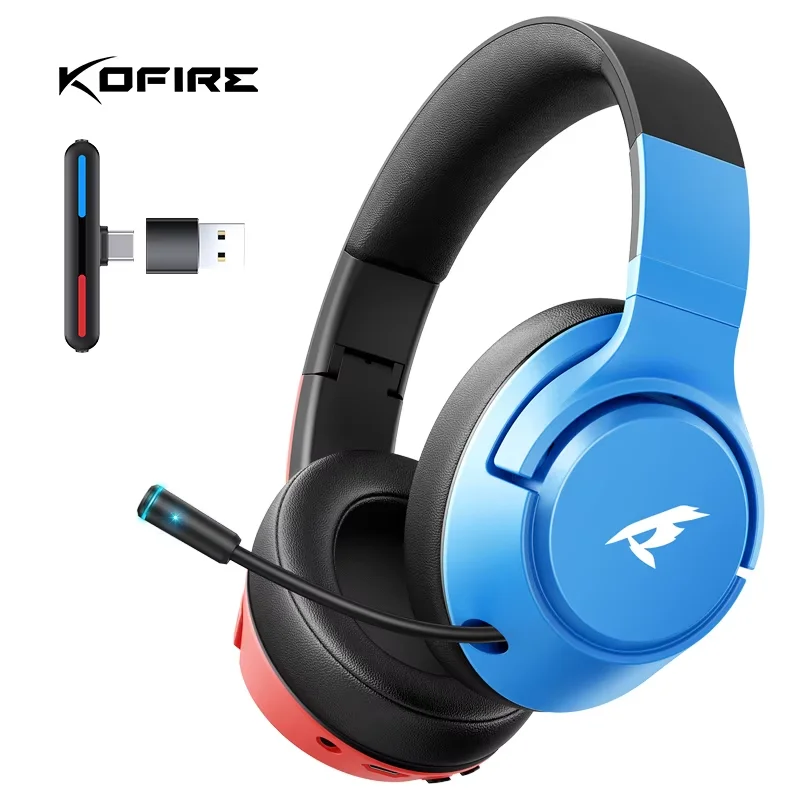 Kofire CG-01 2,4 GHz Wireless Gaming Headset Bluetooth 5.4 Low Latency 40 mm 3D Audio ENC HD Mic