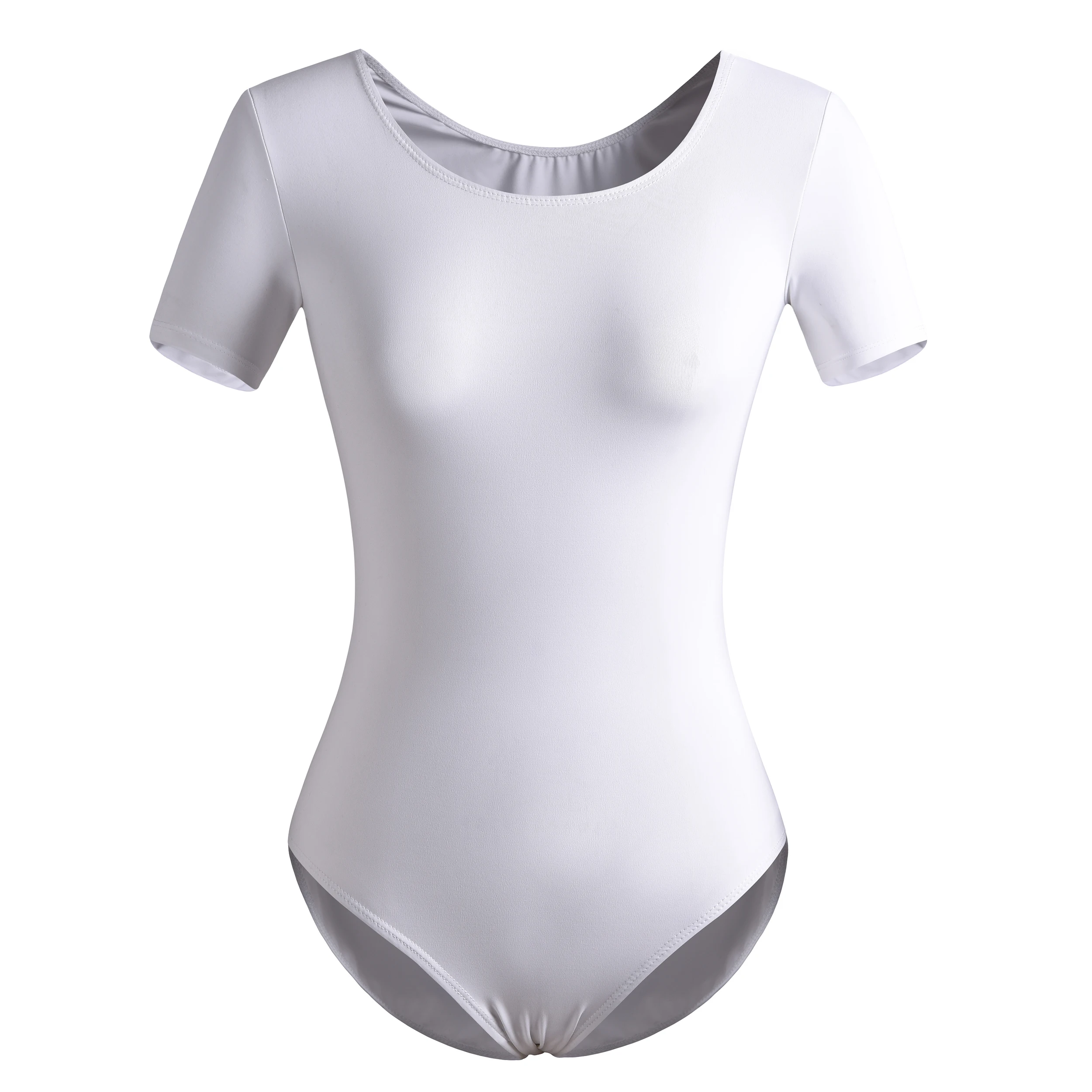 Womens Dance Leotard for Ballet Neckline Panel Chest Lining Ballet Leotards for Adult Dance