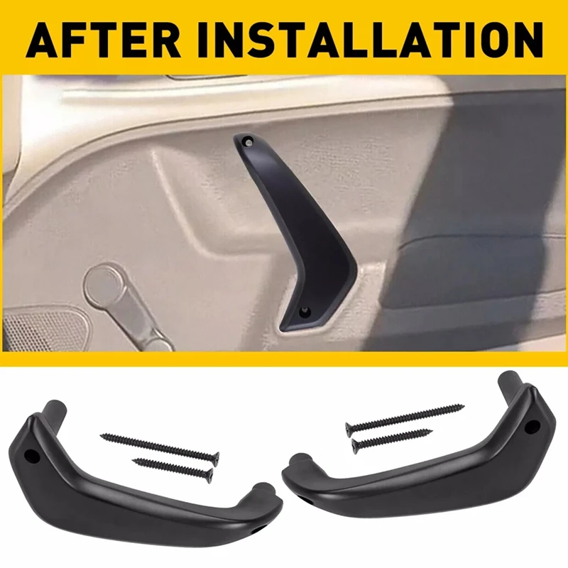 Car Interior Door Pull Handle Left+Right Replacement For Ford Fiesta 2011-2020 D2BB-A23943-CA35B8,G2BZ-5823943-JA