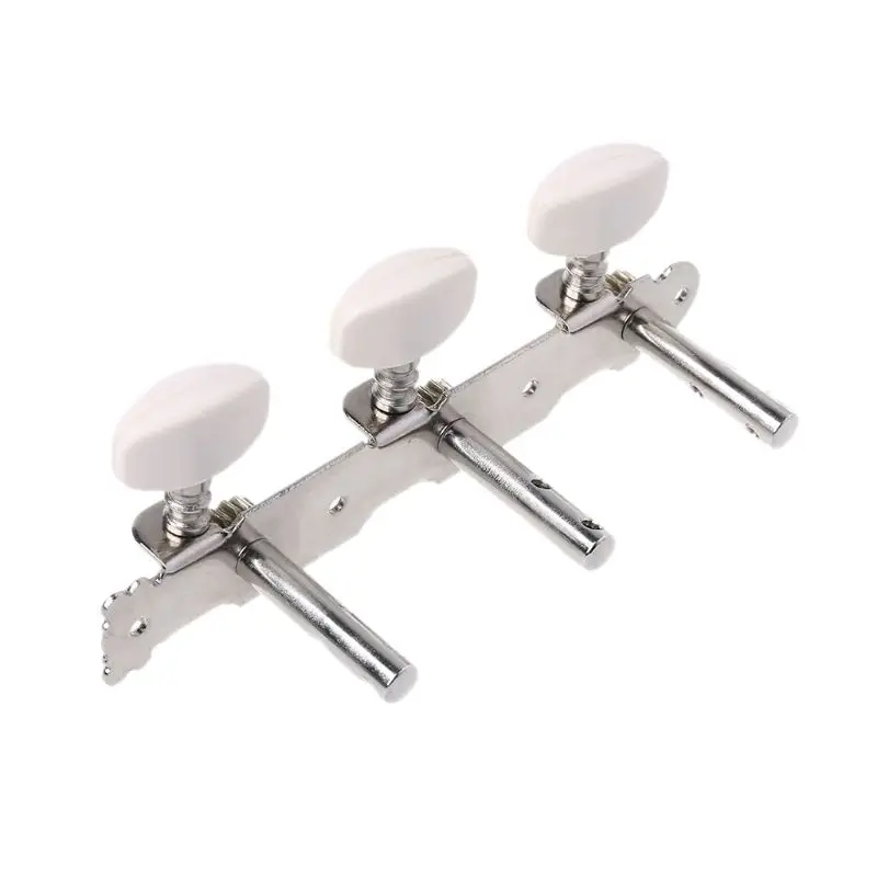 652d Set Van 2 Stuks Klassieke Zilveren Gitaar Tuner Tuning Machine Heads Toetsen Pinnen Nieuw