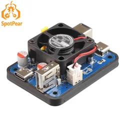 Raspberry Pi5 Power PD Trigger Activation Module Jetson 5V5A 27W PD DC USB Dual Input Wide Voltage Dual Output for PI 5
