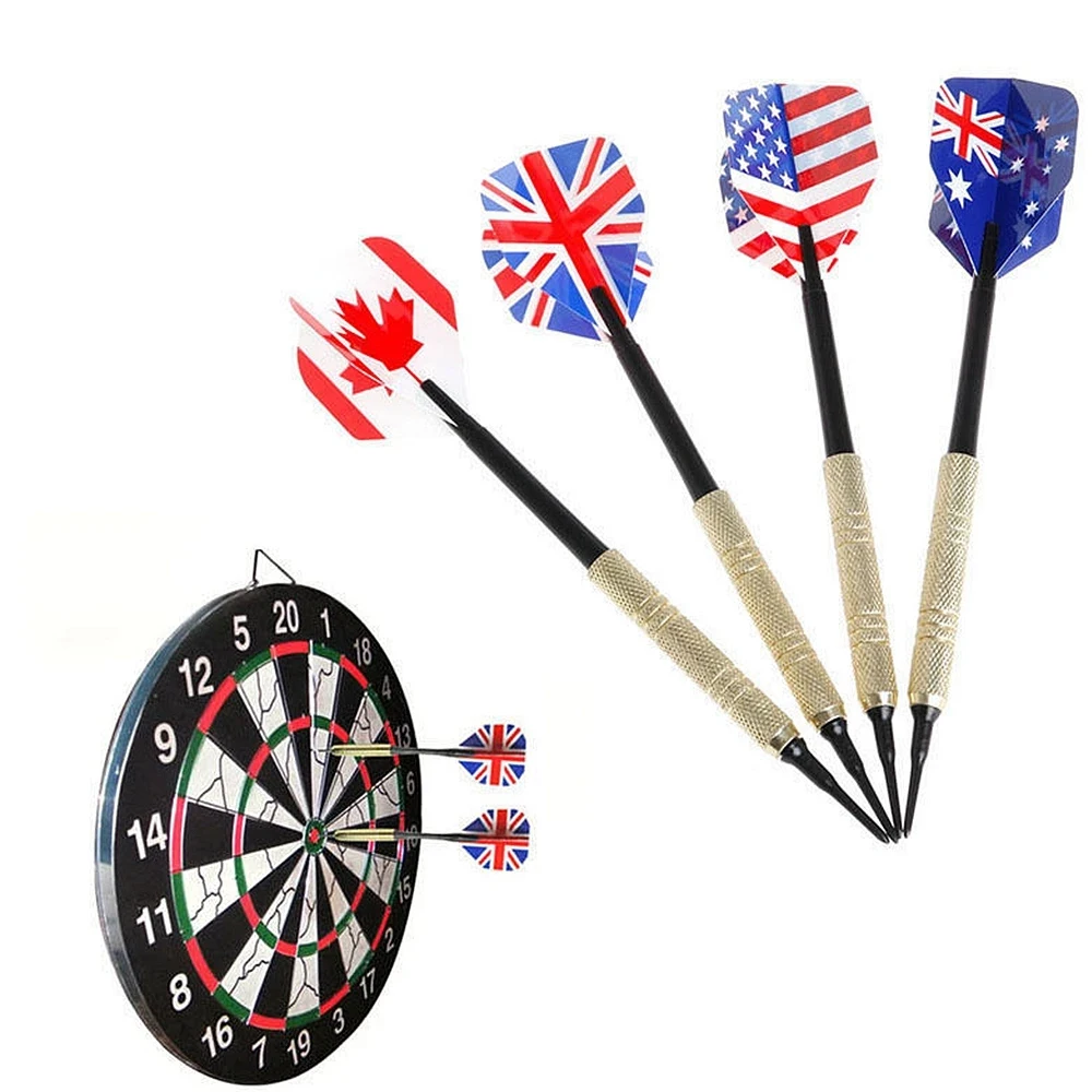 12 PCS Electronic Dartboard Accessories Professional Safety 14 Grams Soft Tip Darts Set With100 Extra Plastic Dart Tip