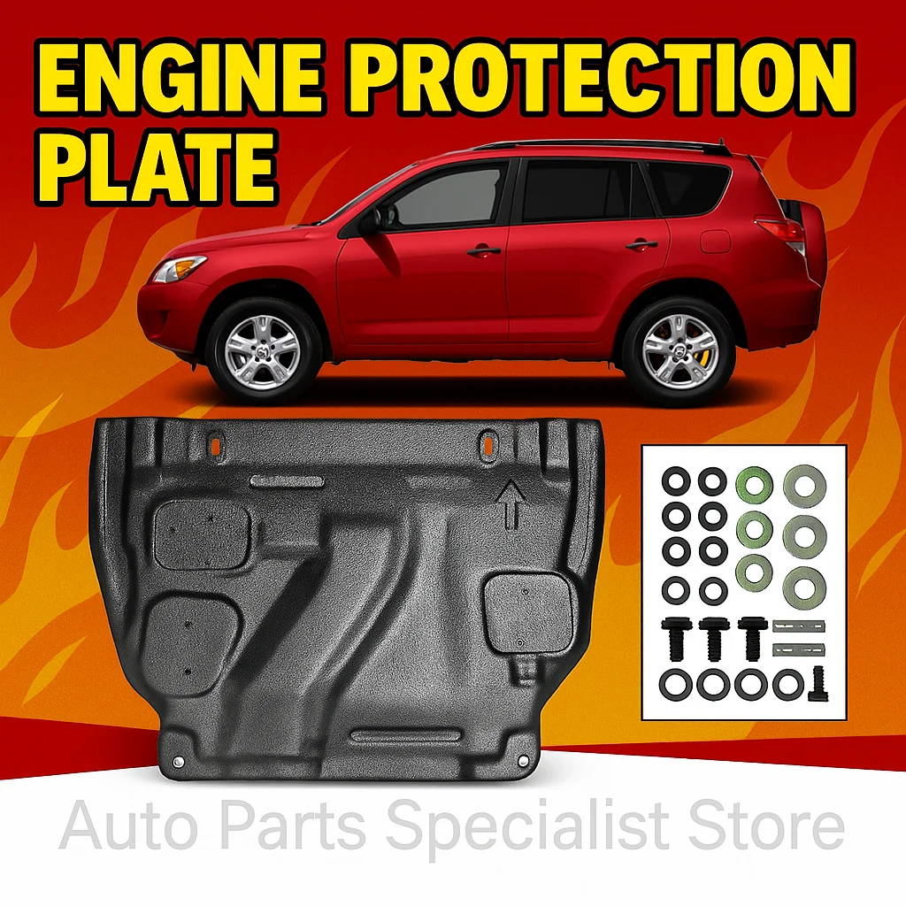 

For Toyota RAV4 2.5L 2009- Under Engine Guard Board Splash Shield Mud Fender Plate Cover Black Car Mudflap Mudapron Mudguard Lid