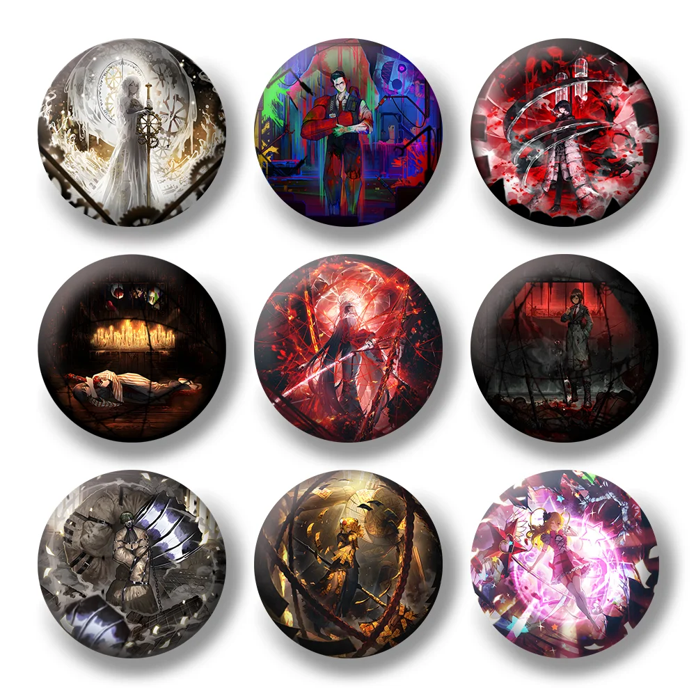 Limbus Company Nival Cartoon Anime Spiel Metall-Abzeichen Button Brosche Pin Yi Sang Don Quixote Hong Lu lshmael Faust Outis Ryōshū