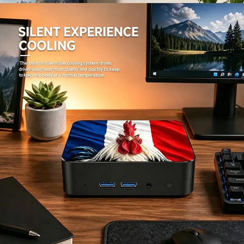 Mini Desktop for Office Study Gaming Intel i3 6100 2026 Portable PC 16GB RAM 2TB SSD Windows WiFi6 BT5.2 view 4