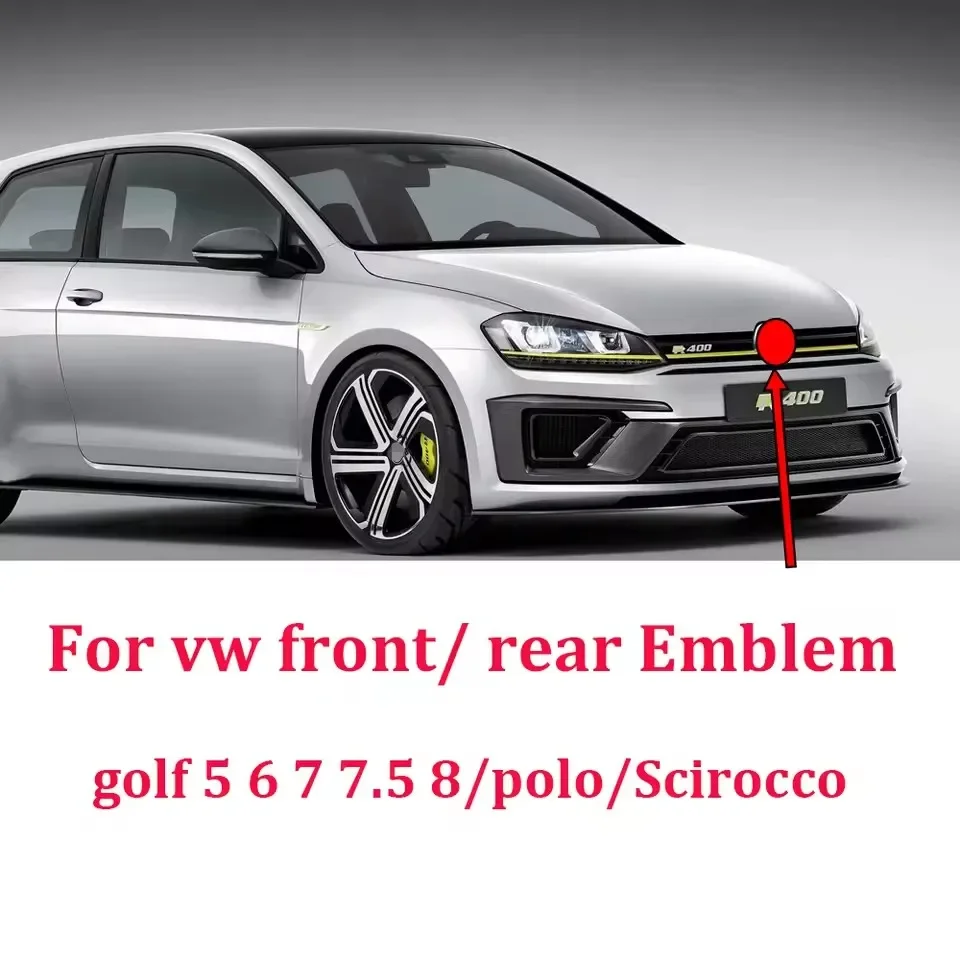

Гольф MK4 MK8 MK7.5 MK6 MK7 MK5 Эмблема передней решетки и задняя крышка багажника Наклейка с логотипом автомобиля для Volkswagen Golf 4 5 6 GTI 7