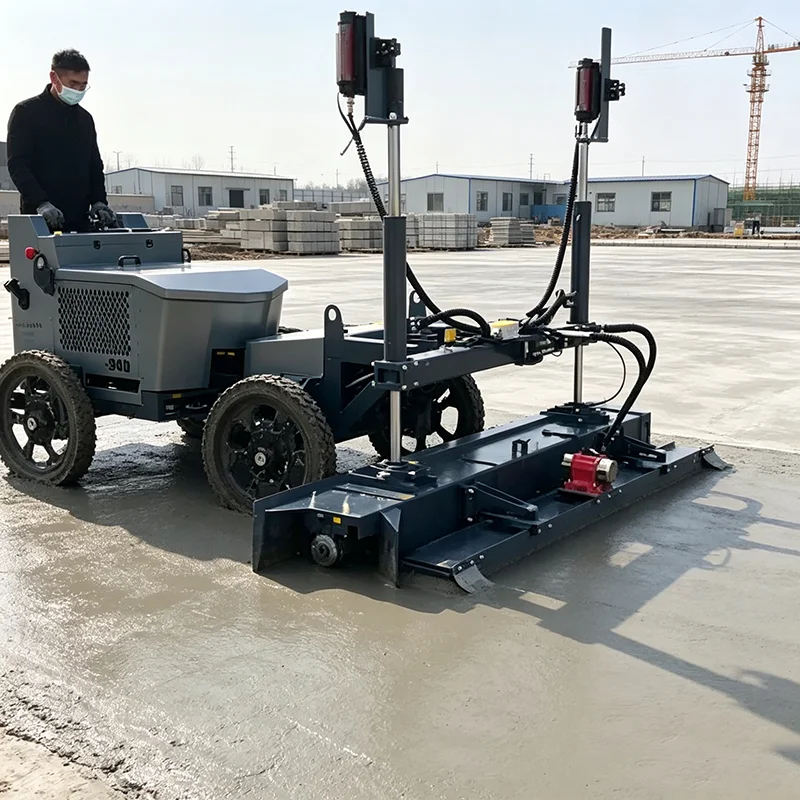 Walk‑behind Laser Screed Automatic Concrete Leveler Concrete Screeding Equipment for Small Commercial Floor Project