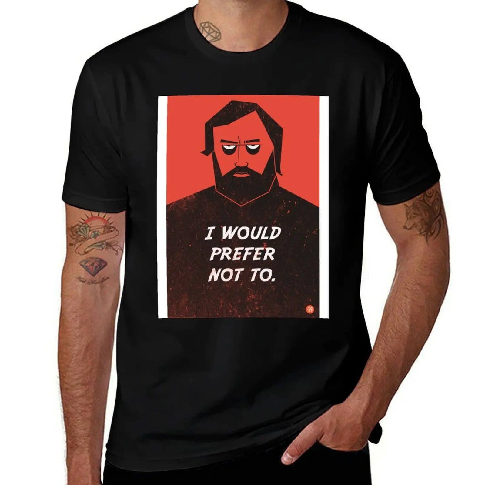 Slavoj Zizek - I would prefer not to T-Shirt Minimal Art Print T-Shirt