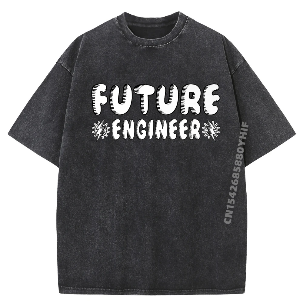 

Future Electrical Electronic Power Engineer Engineering Wholesale Tshirts 100 Pcs Comfortable Men's Washed Clothes