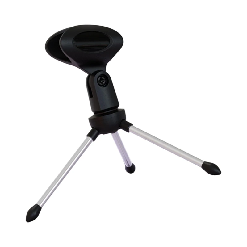 Y2GD 360 Degree Rotatable Desktop Microphones Stand with Phone Mount Adjustable Height for Live Streaming Recording Precise