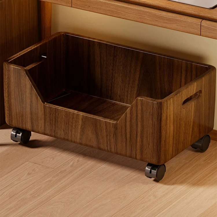 

Solid wood schoolbag shelf mobile bookshelf floor-to-ceiling household book storage rack