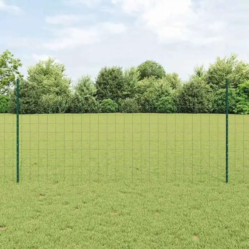 Clôture en fil soudé 10 x 1,2 m (l x h) en acier recouvert de PVC, treillis en bois naturel, support pour plantes de jardin, barrière d'intimité