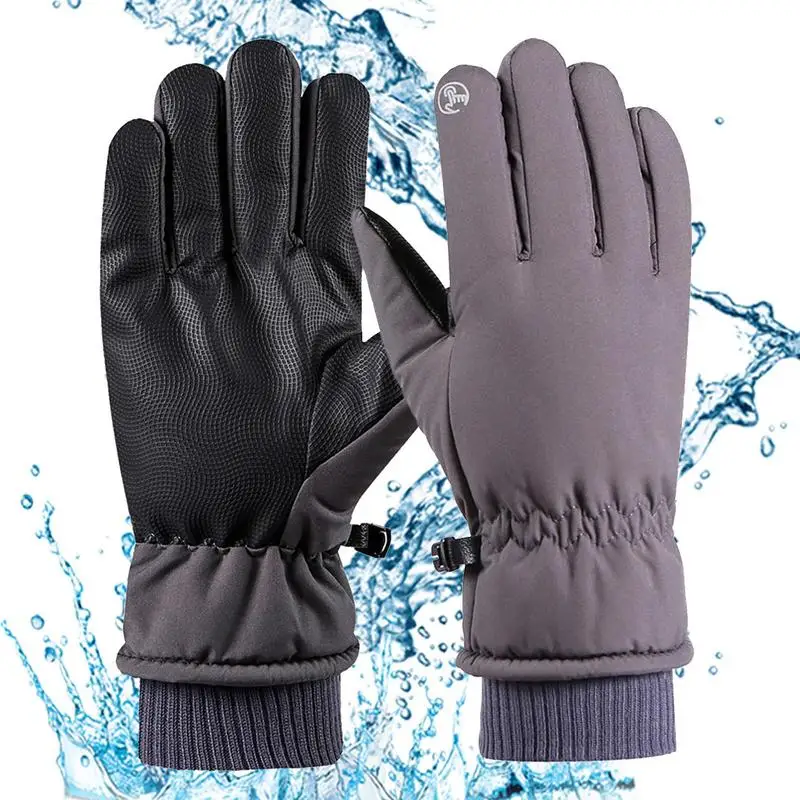 

Ski Gloves Women Men Waterproof Ski Snow Gloves Cold Weather Touchscreen Gloves Thermal Snowboard Gloves For Outdoor Cycling