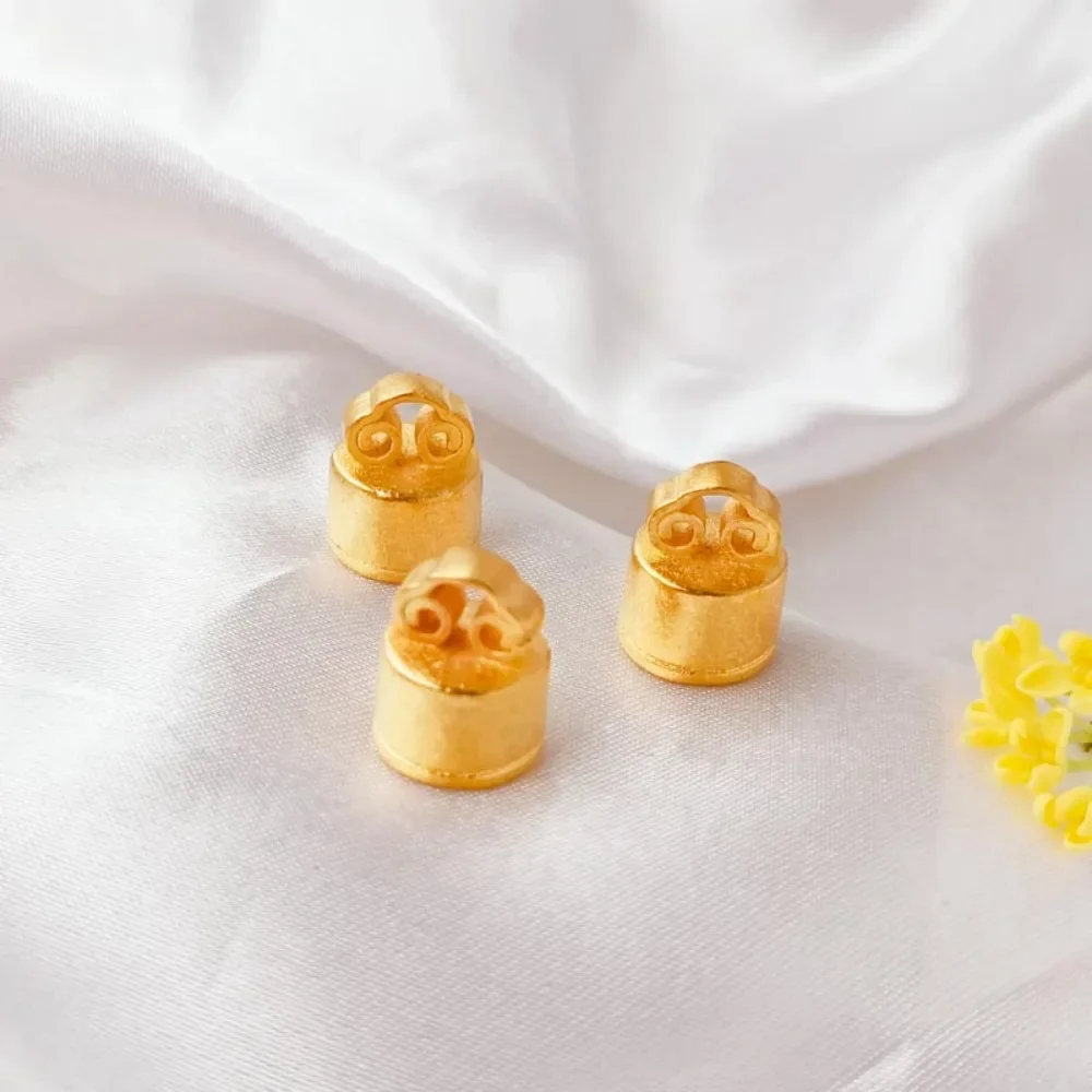 

Vietnamese Sand Gold "Fu" Character Seal Pendant Ancient-style Golden Auspicious Cloud Solid Pendant Bracelet Diy Decorative