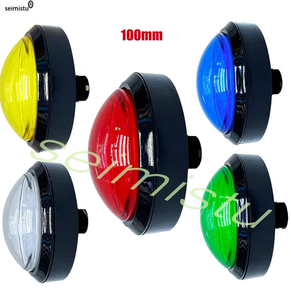 100mm Licht Große Push Button Beleuchtete Led Antwortschalter Video Rhythmus Von Musik Spiel Verkaufsautomat Münze Arcade Flipper Teile – Detail 9