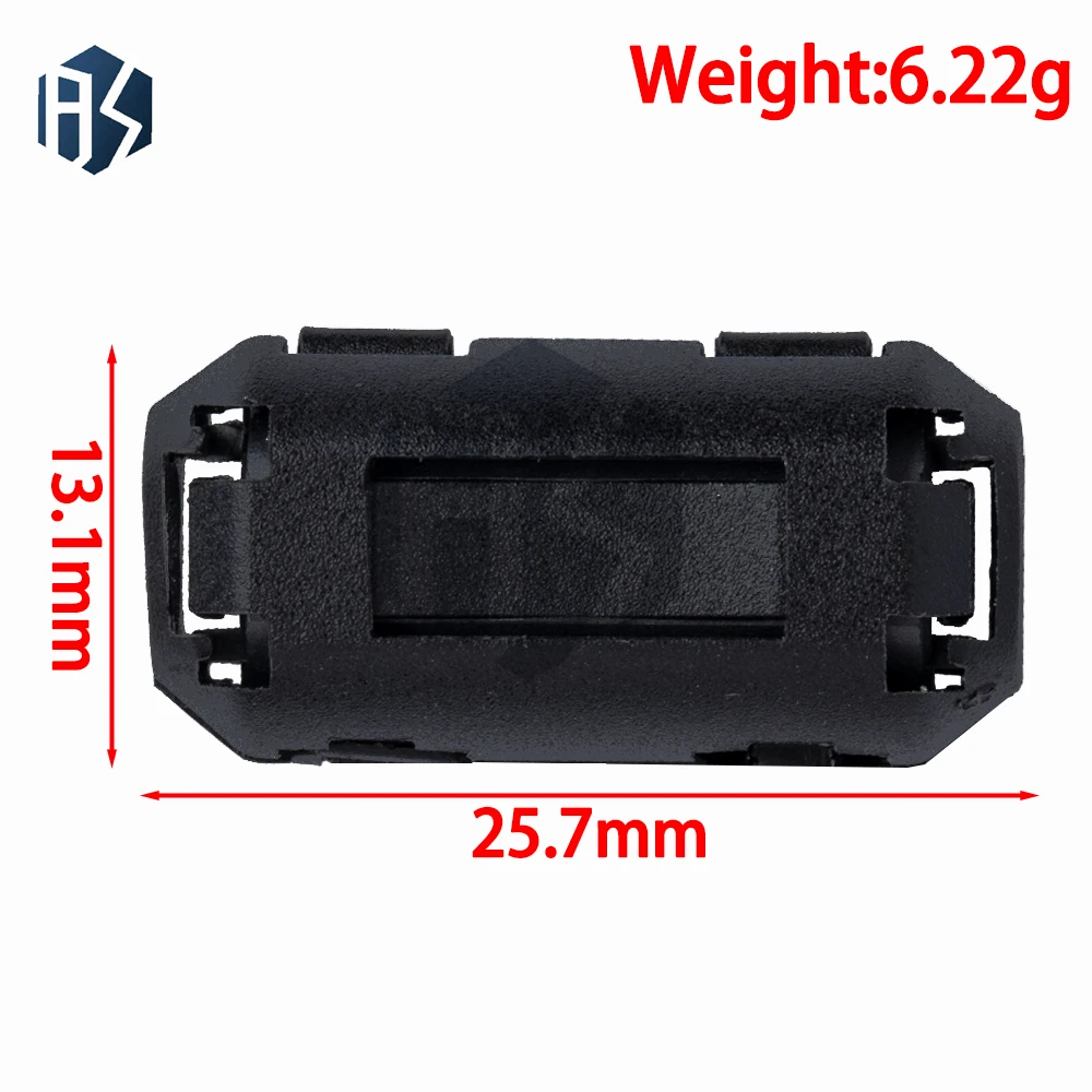 حلقة فريت بمشبك (5 مم): فلتر ضوضاء EMI/RFI للكابلات والمكونات - وظيفة القمع المدمجة