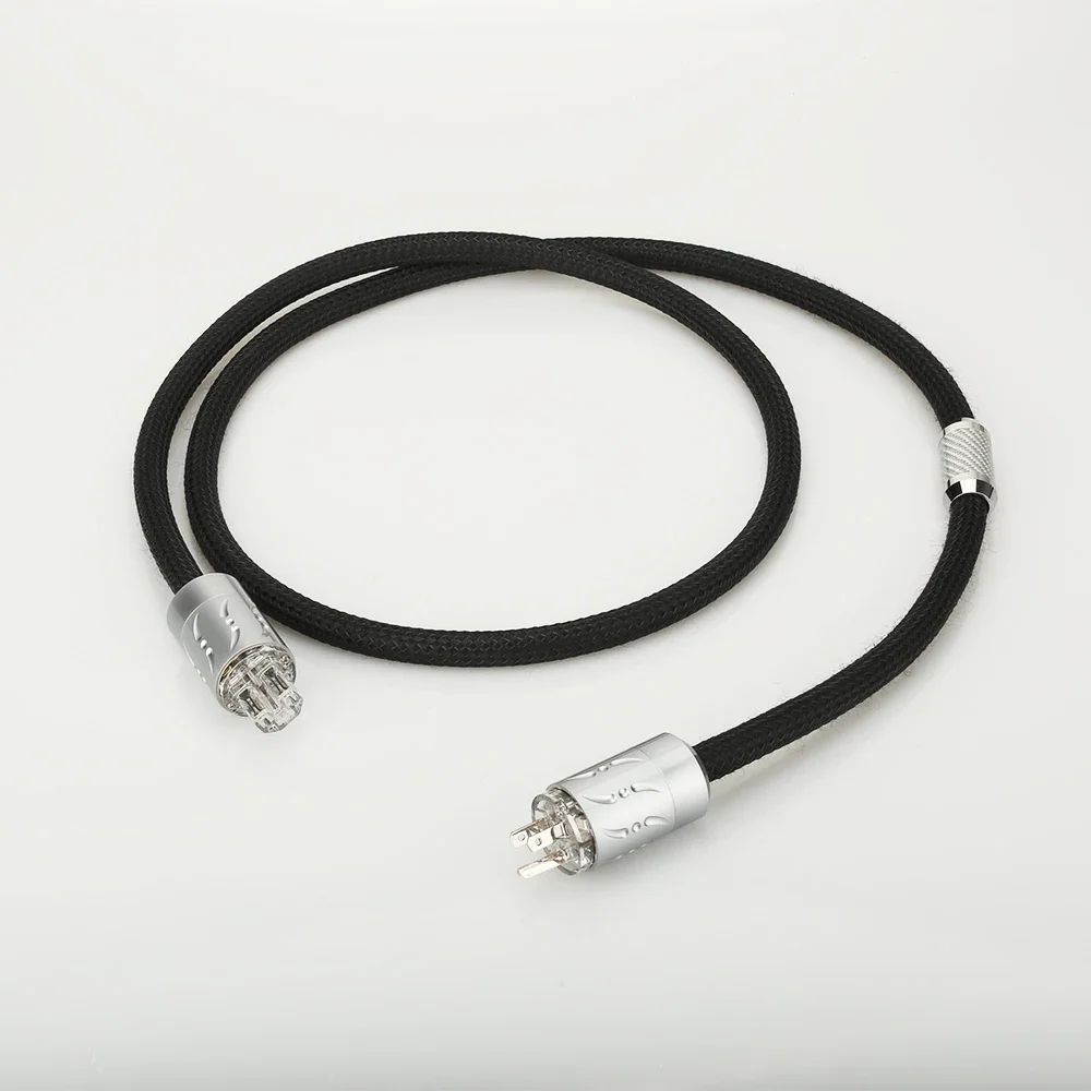 Cable de alimentación VIBORG VP1501 EE. UU./UE, 16 Uds., cable de alimentación de CA para audiófilos de cobre multplex con enchufe estándar UE/EE. UU. chapado en rodio