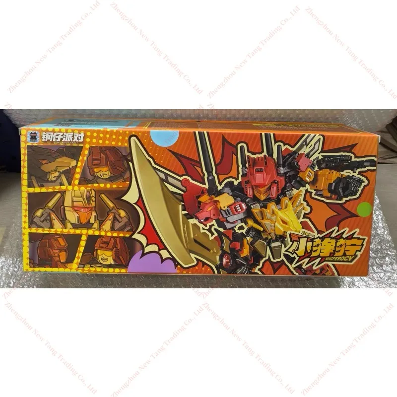 【En stock】Cabeza de acero de transformación JGM-SKP01 Predaking MINI 5 en 1 forma combinadora 17CM figuras de acción juguete colección de regalos